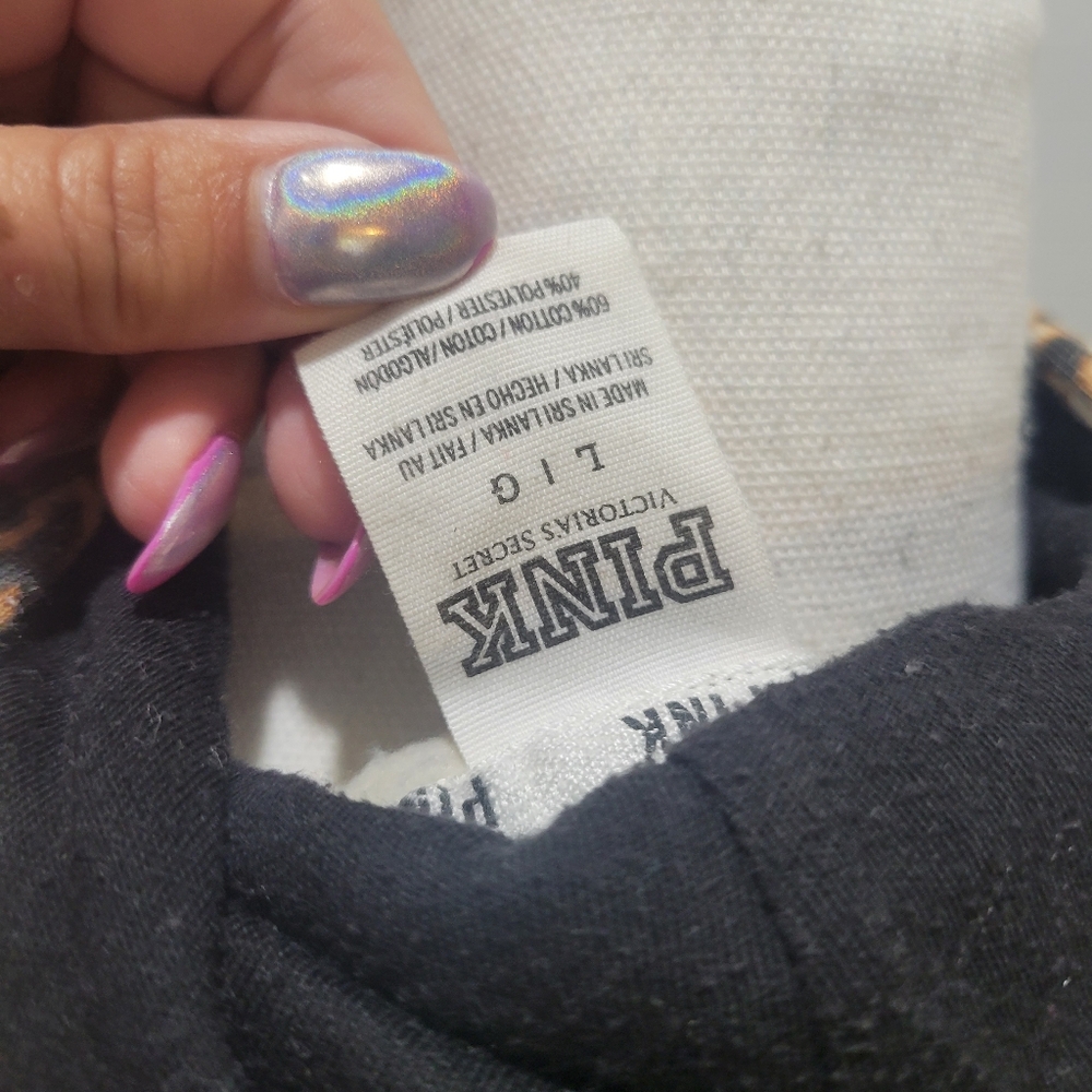VS PINK HTF LEOPARD COWL NECK HOODIE - Picture 9 of 10